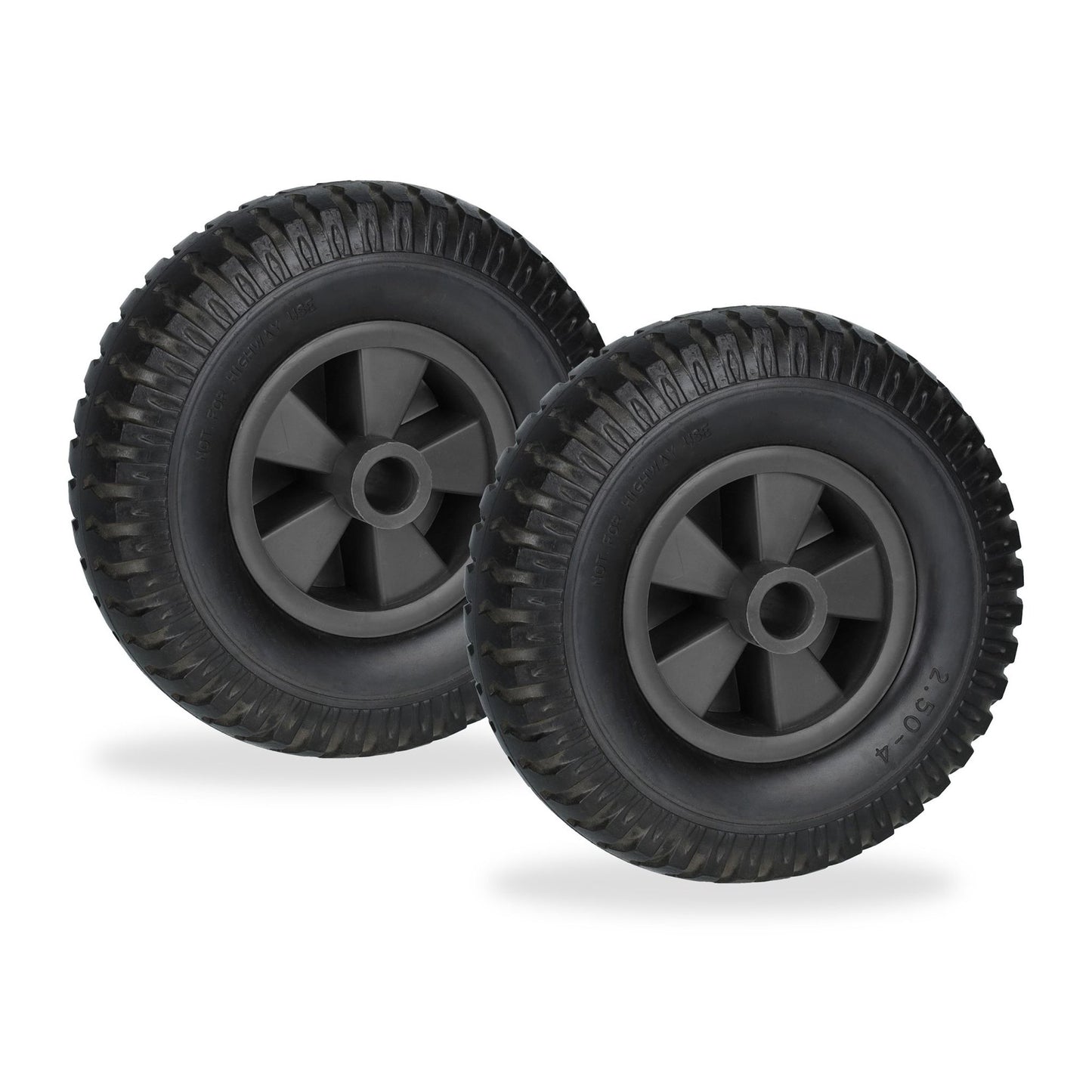 Set of 2 Wheelbarrow Wheels 2.50-4