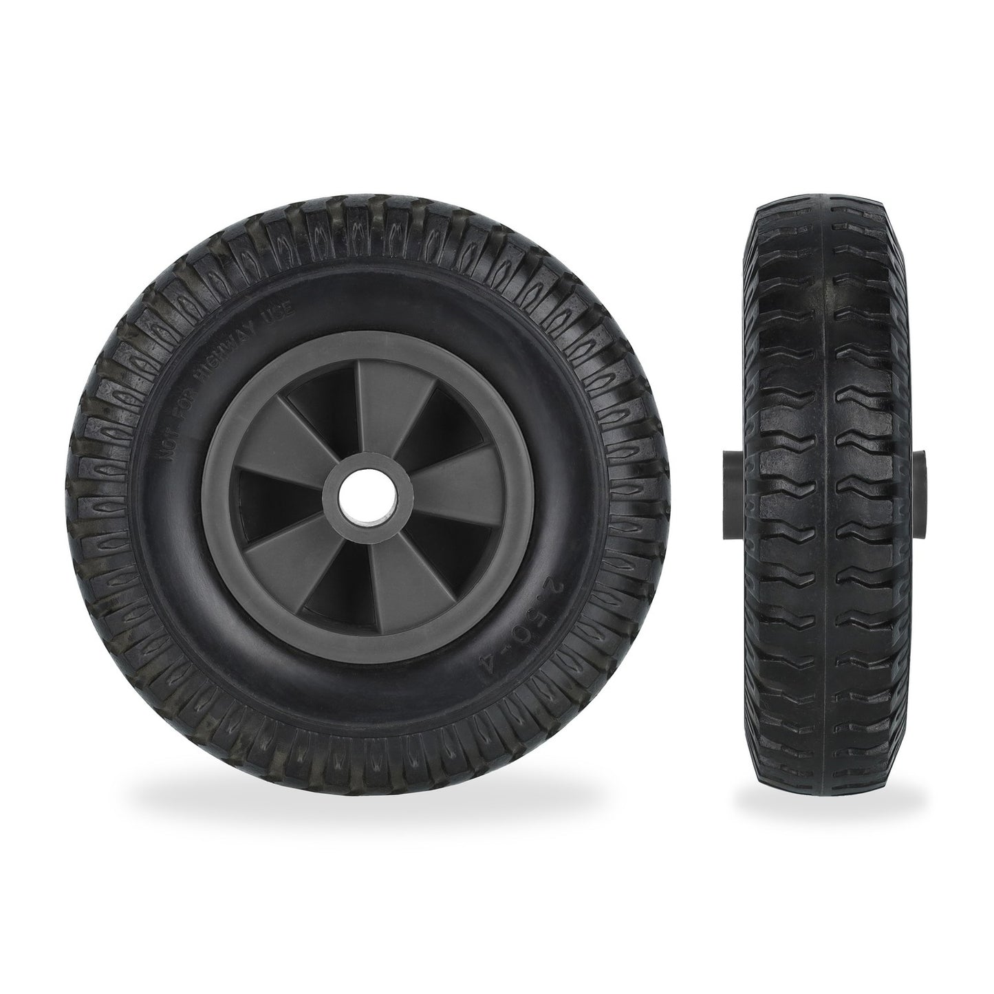 Set of 2 Wheelbarrow Wheels 2.50-4