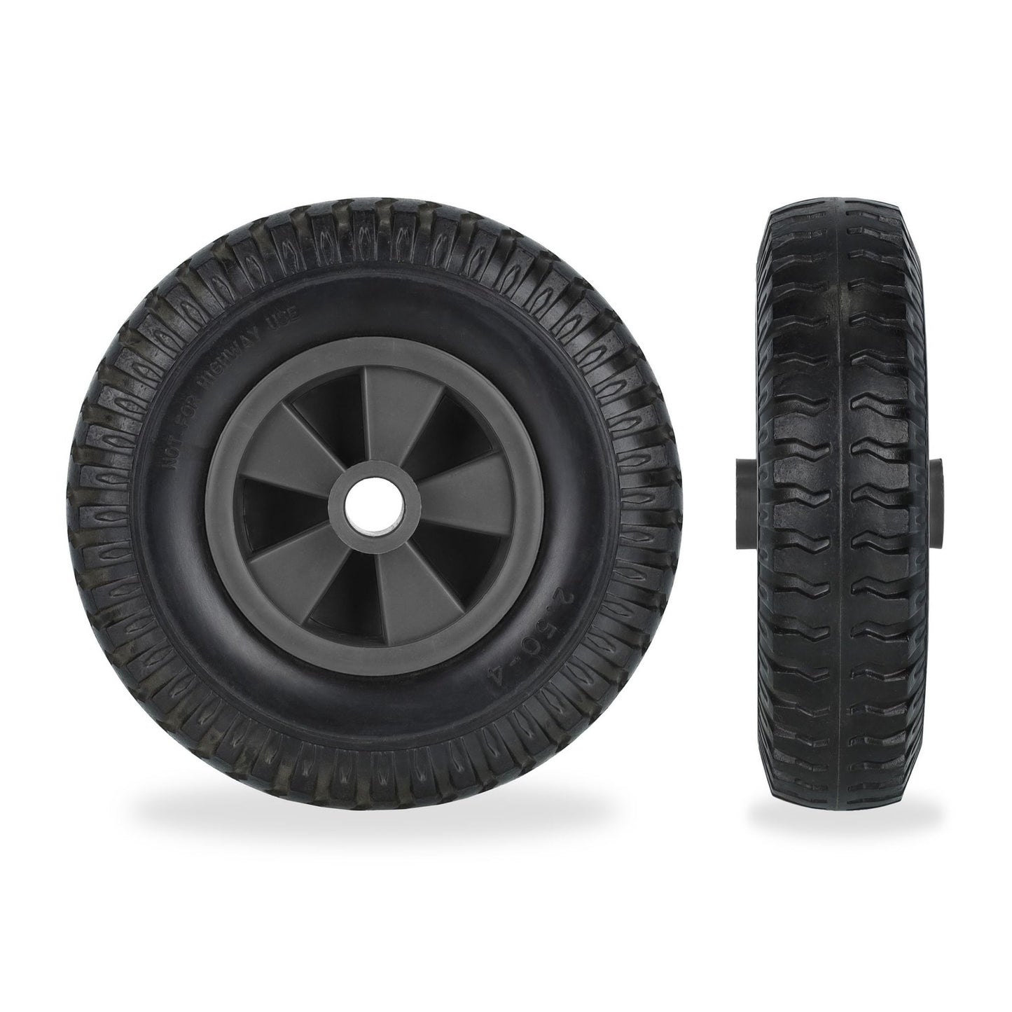 Set of 2 Wheelbarrow Wheels 2.50-4