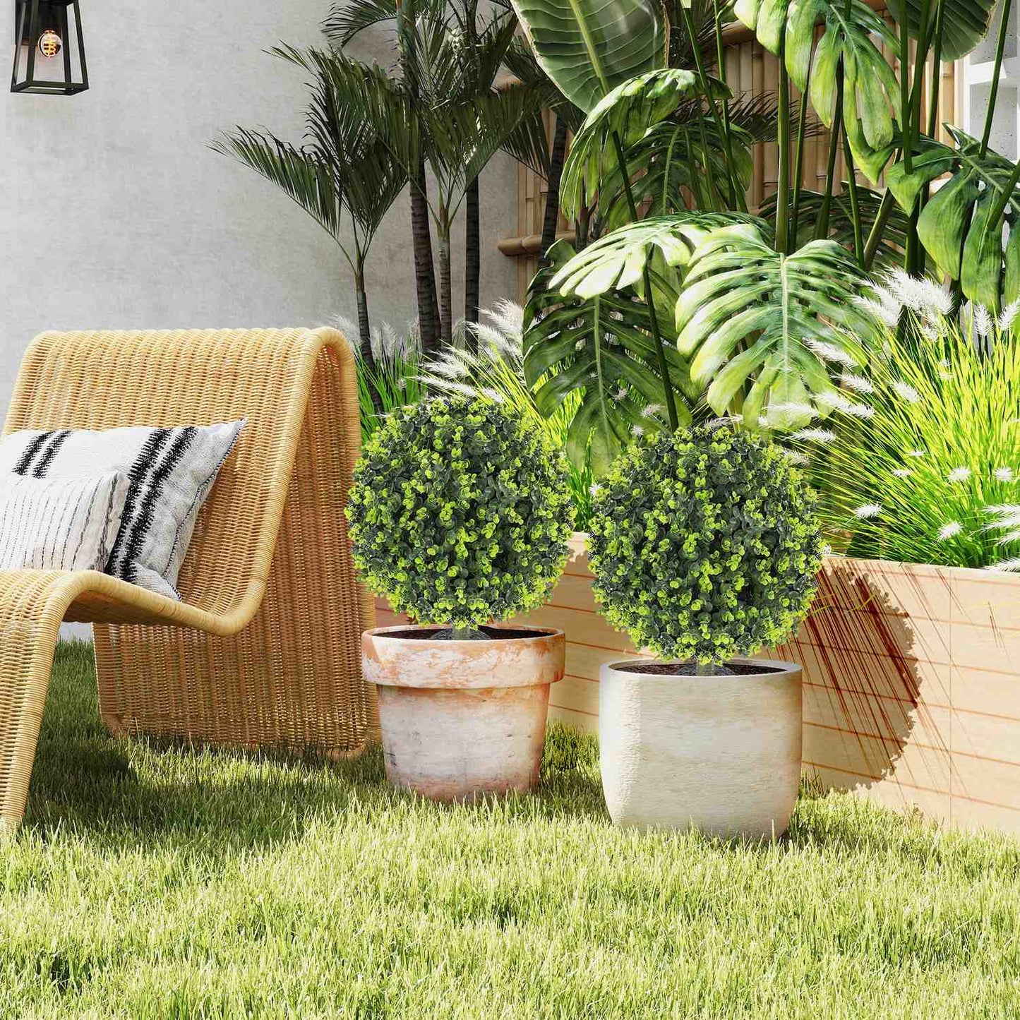 Artificial boxwood balls, 40cm, realistic plastic decor