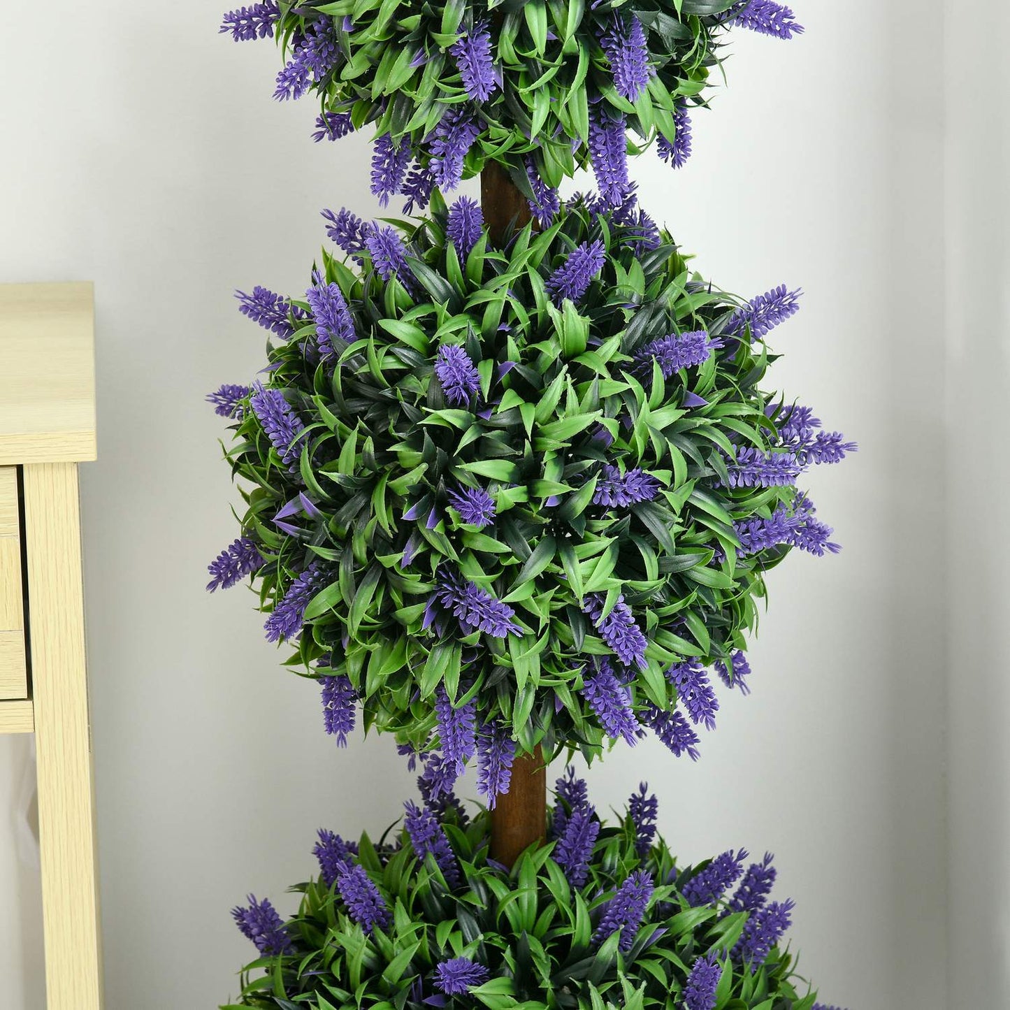 Large artificial lavender trees, UV resistant for home and office