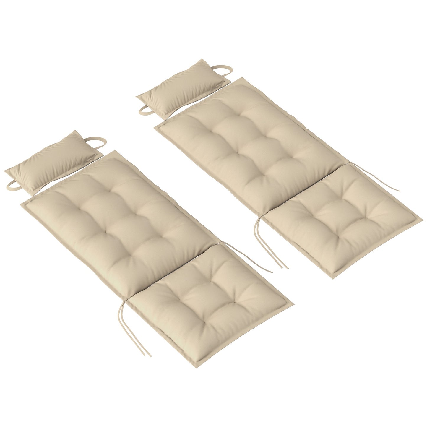 Water-repellent cushions for garden chairs, set of 2