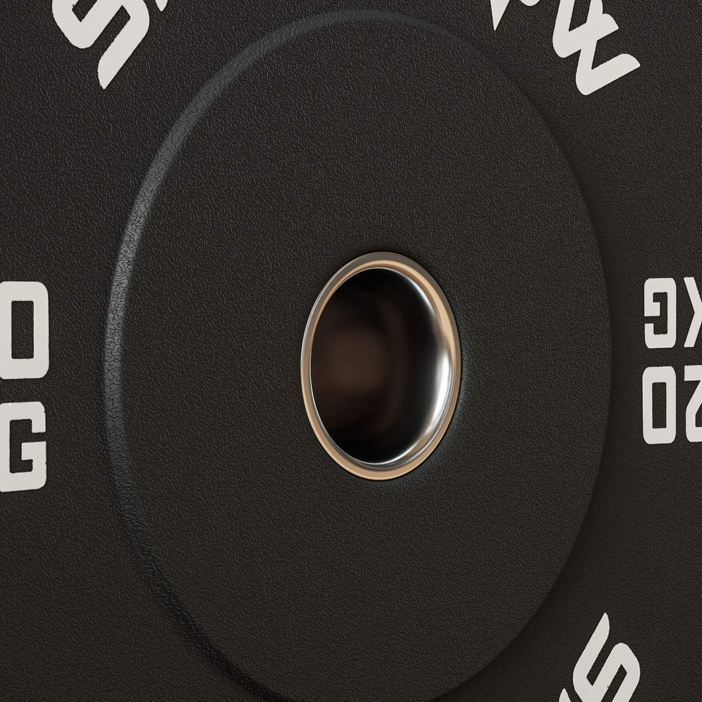 A pair of 20kg dumbbell weights, black, 50mm hole