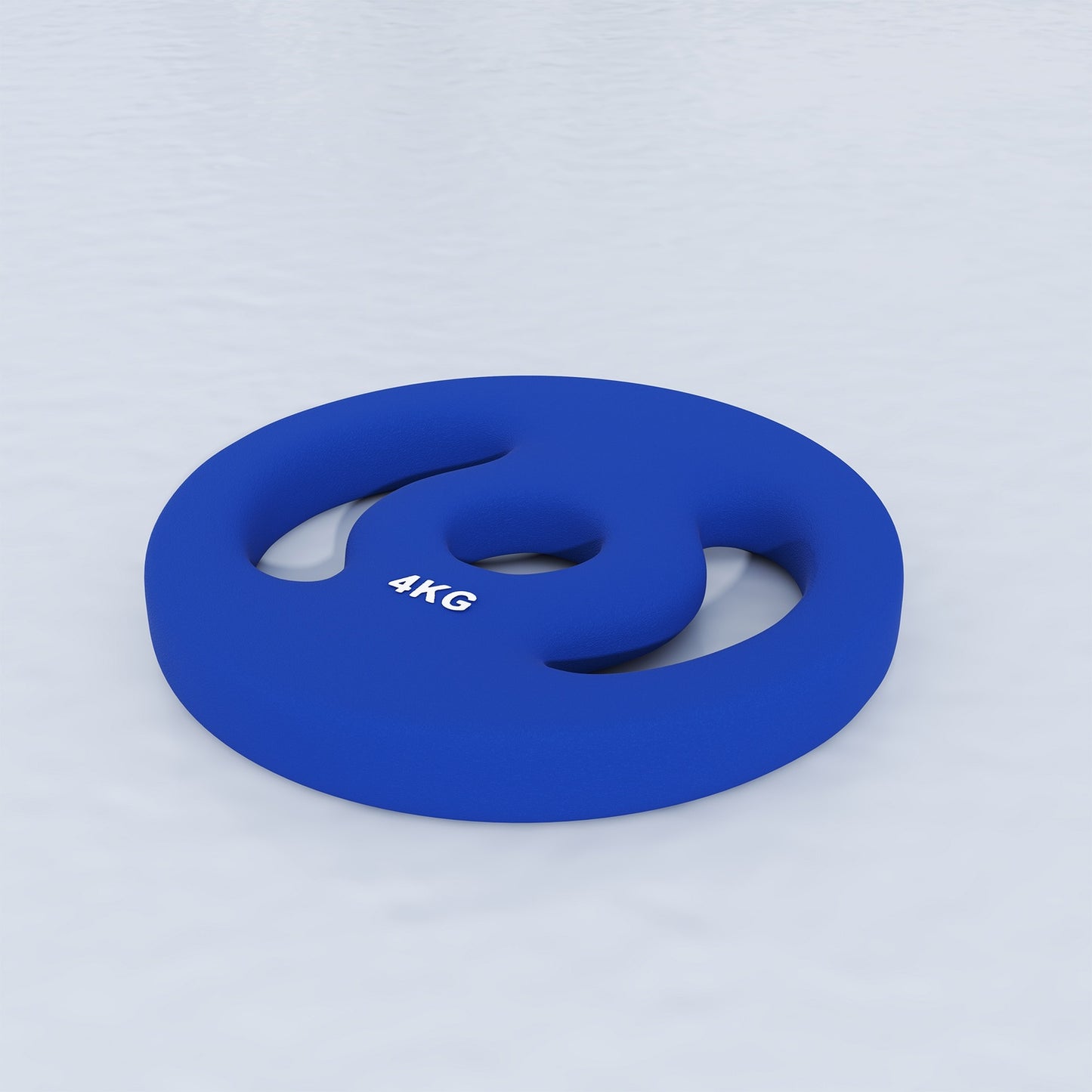 Dumbbell weight set, 2 x 4 kg, blue, fits 30 mm bar