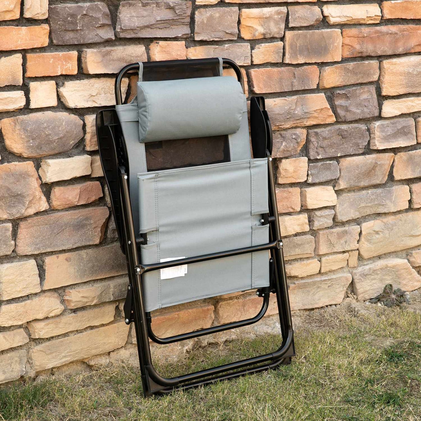 Folding garden chairs, adjustable backrest, 120 kg capacity