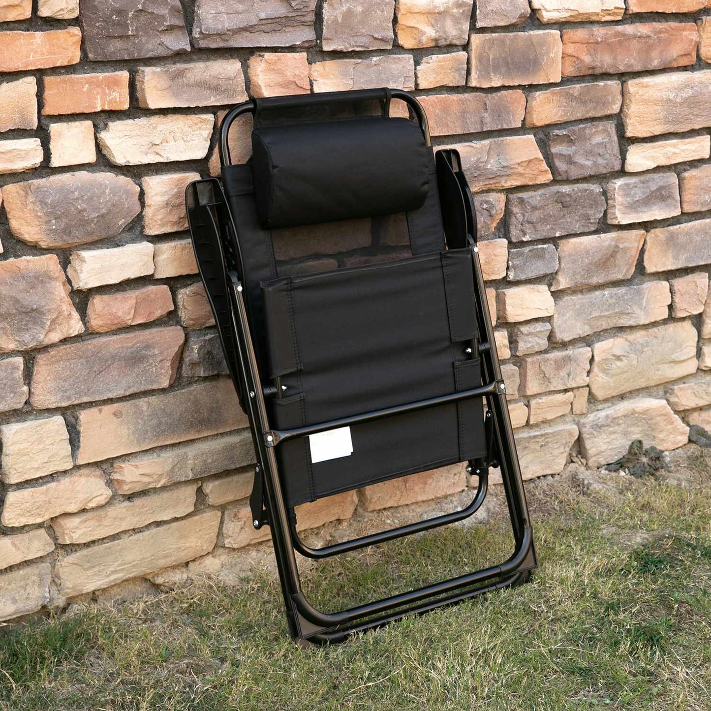 Folding garden chairs with adjustable backrest, 120 kg capacity