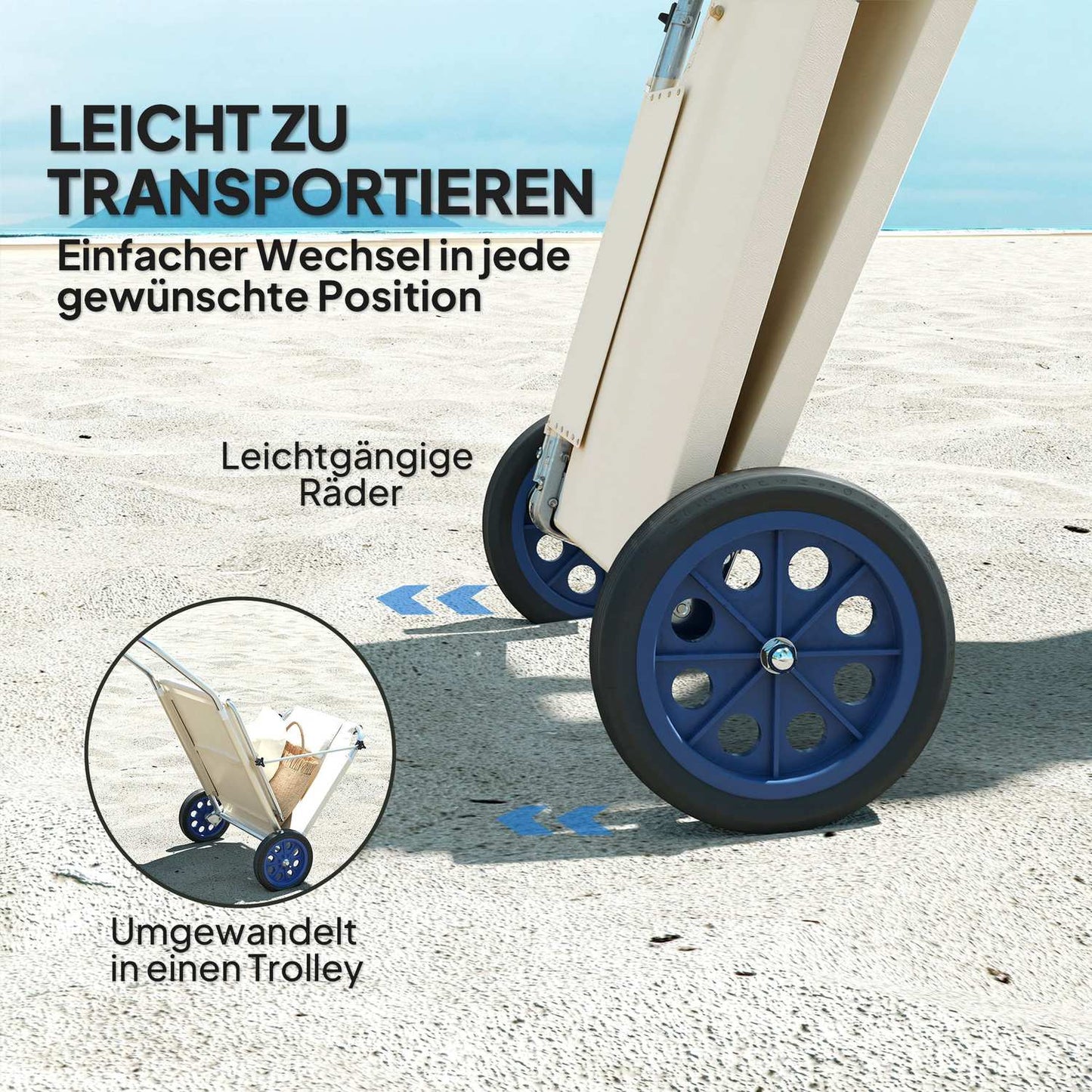 Adjustable folding sunbeds, weather resistant, beige, 120 kg