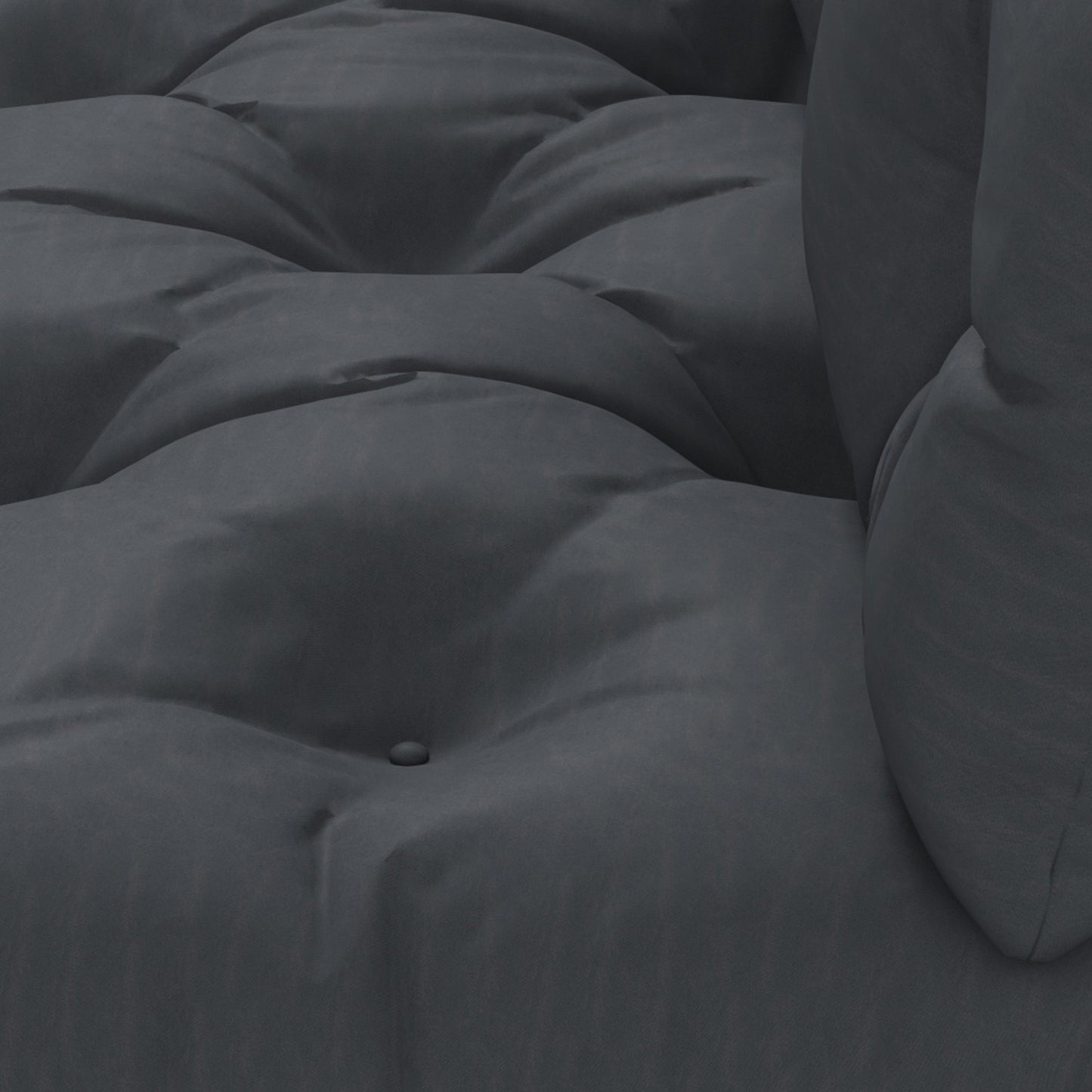 Outdoor pallet cushions, dark grey, UV protected, set of 2