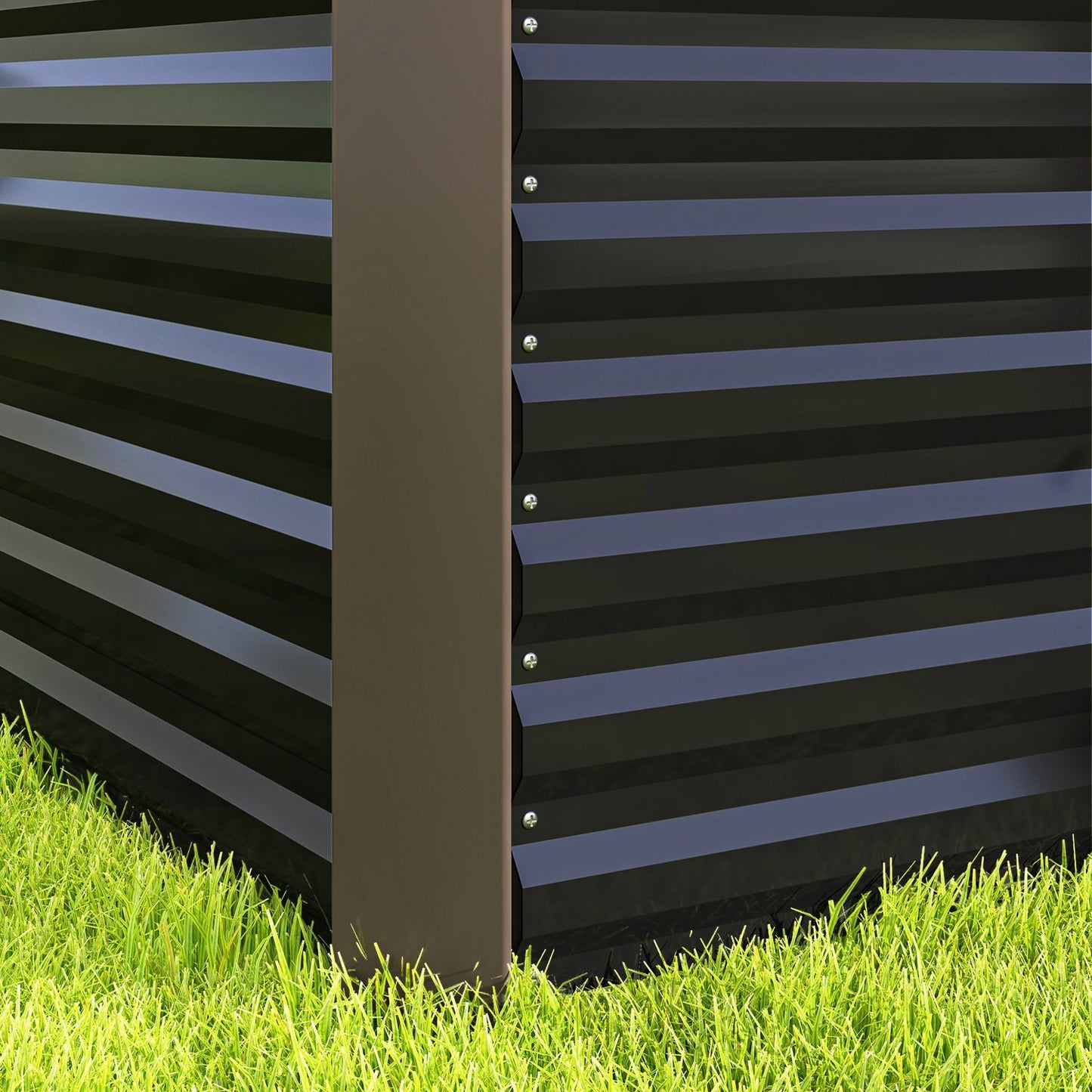 Raised garden bed set, galvanized steel, 120x60x60 cm