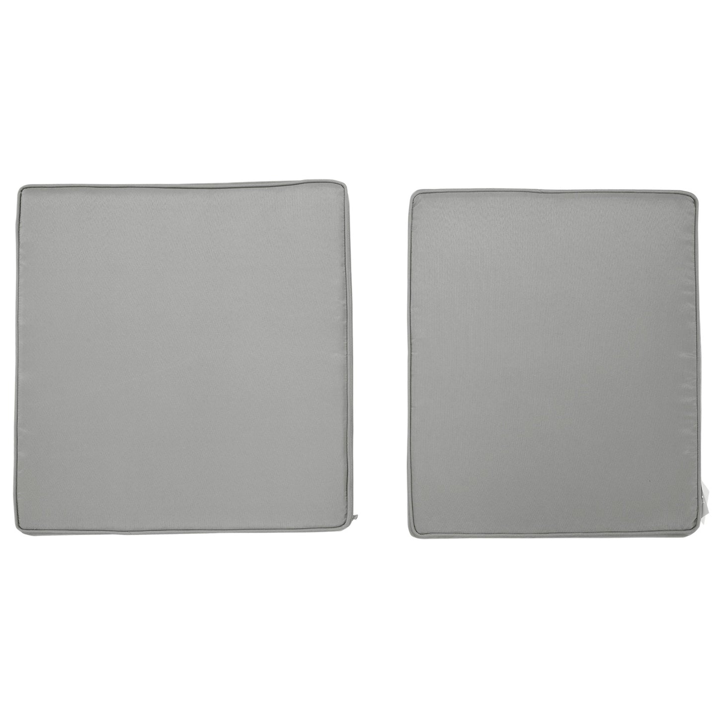 Light gray washable seat cushions, 56x52 cm, set of 2