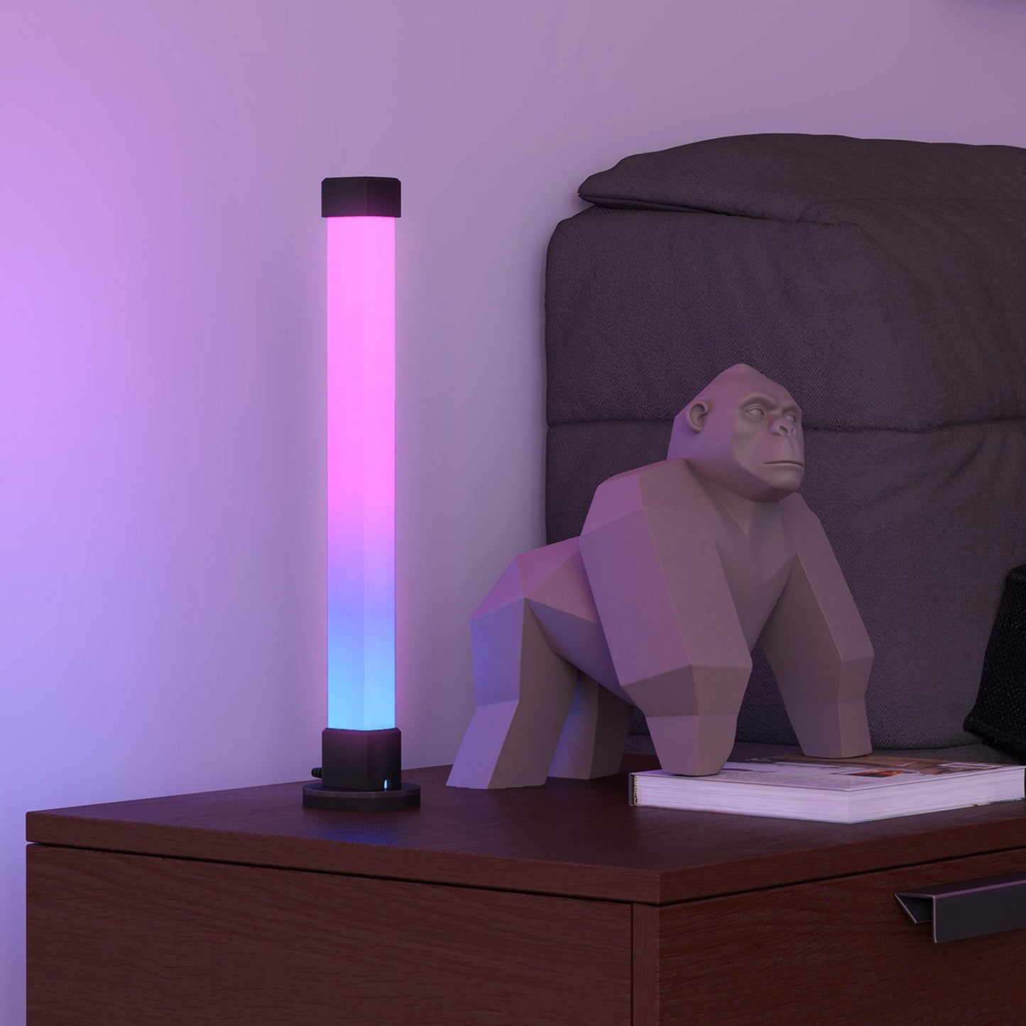 Smart table lamps, set of 2 - remote control, color modes, timer