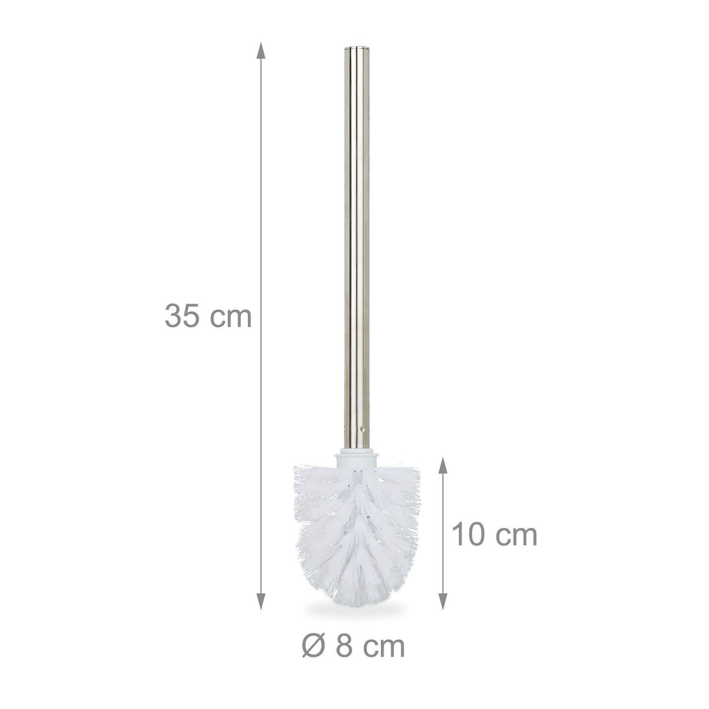 Set of 2 toilet brushes white