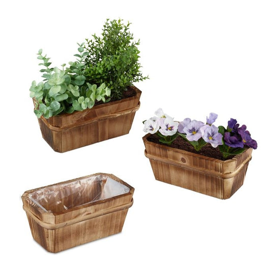 Set of 3 Petite Flower Boxes