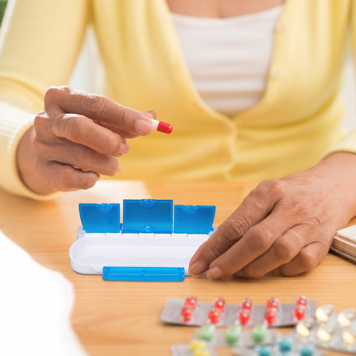 Set of 3 Pocket Pill Boxes