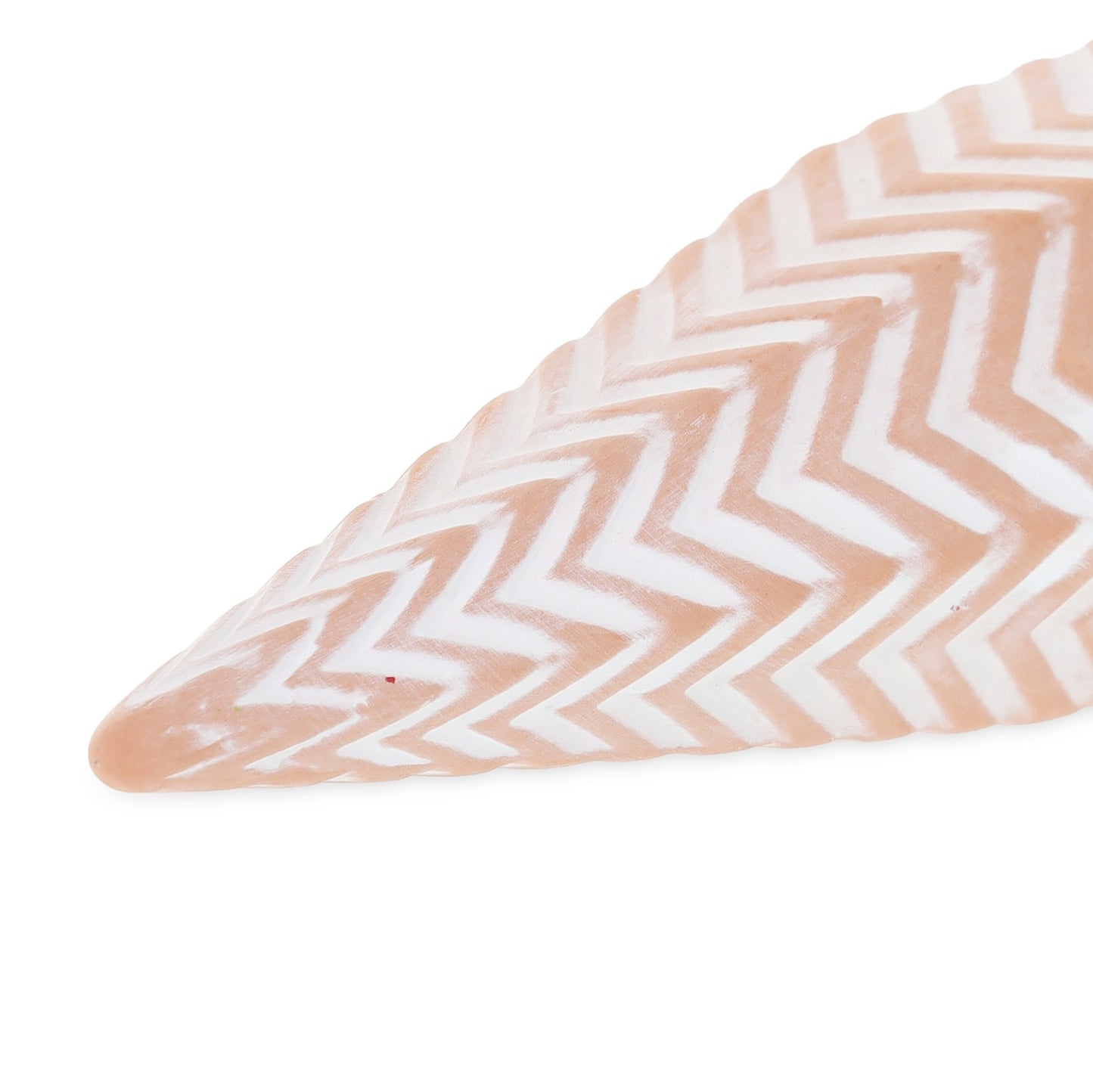 Set of 4 Clay Watering Spikes Zig-Zag