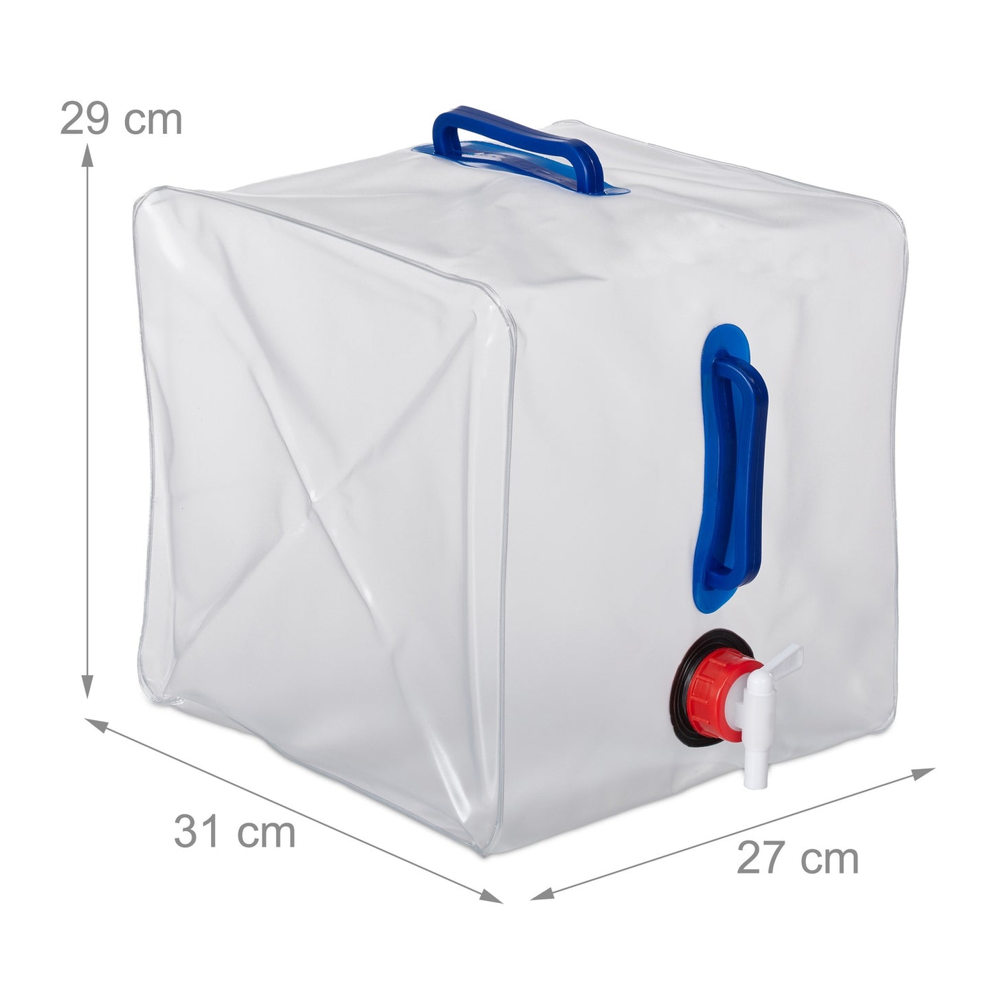 Set of 4 Folding Water Canisters 20 L