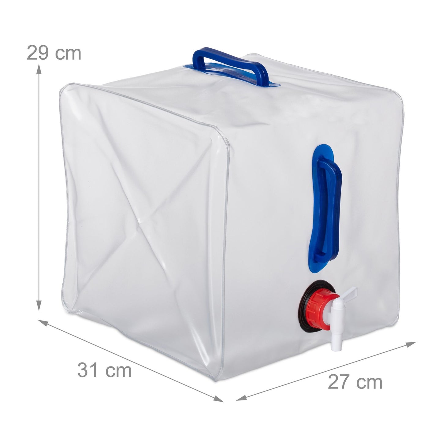 Set of 4 Folding Water Canisters 20 L