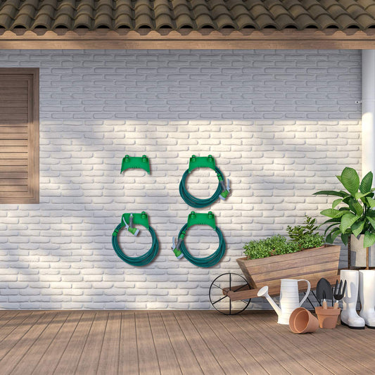 Set of 4 Hose Holders in Green