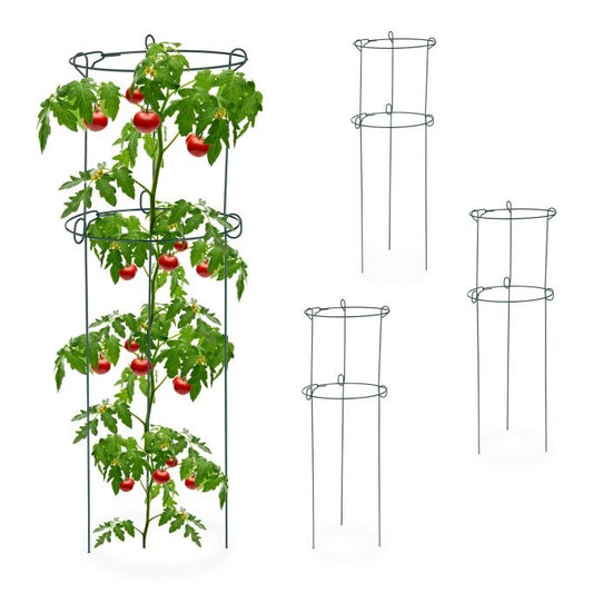 Set of 4 Plant Support Grow Rings