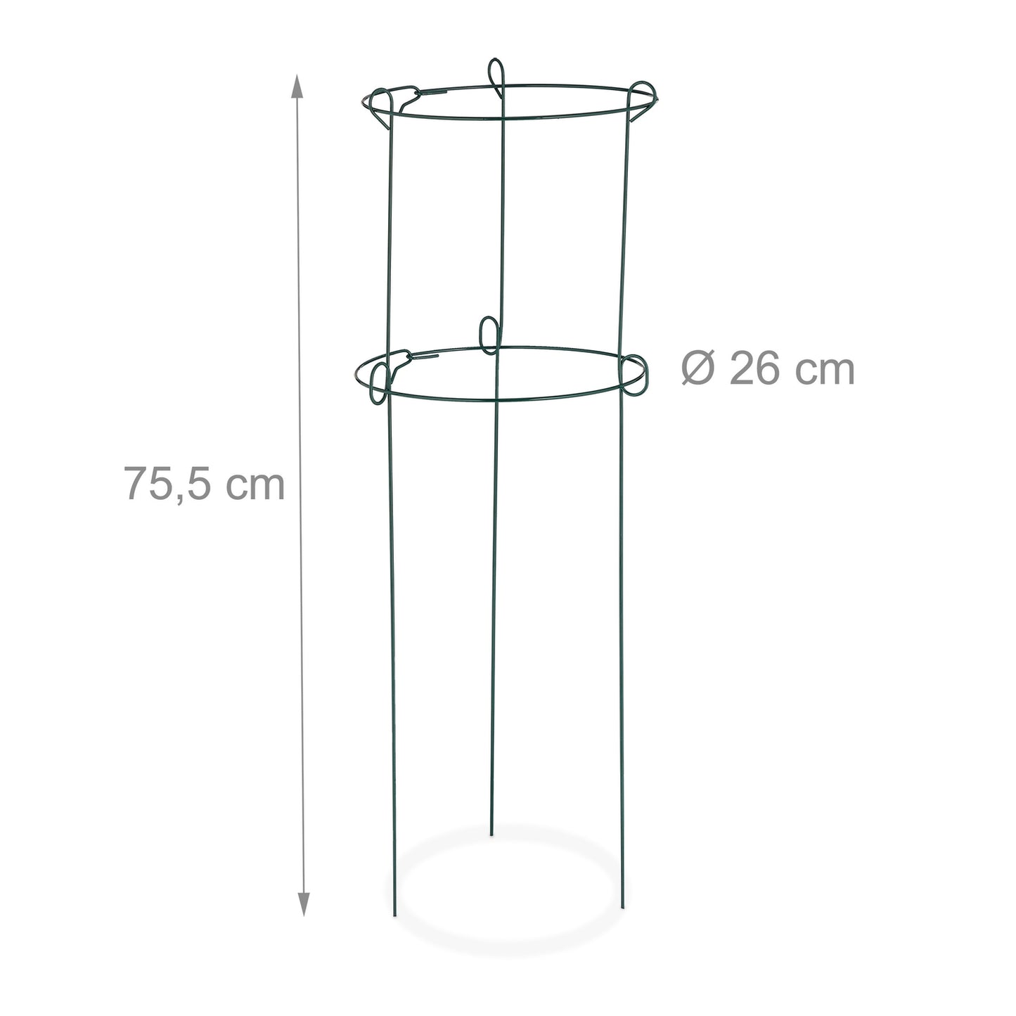 Set of 4 Plant Support Grow Rings