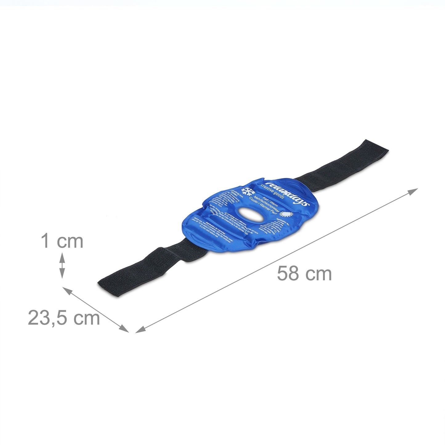Set of 4 Strap-On Gel Knee Pads in Blue