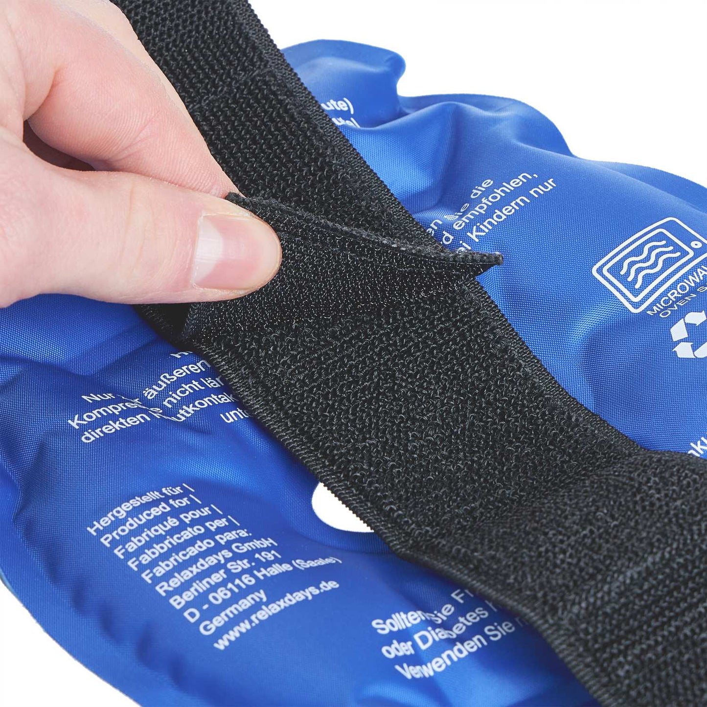 Set of 4 Strap-On Gel Knee Pads in Blue