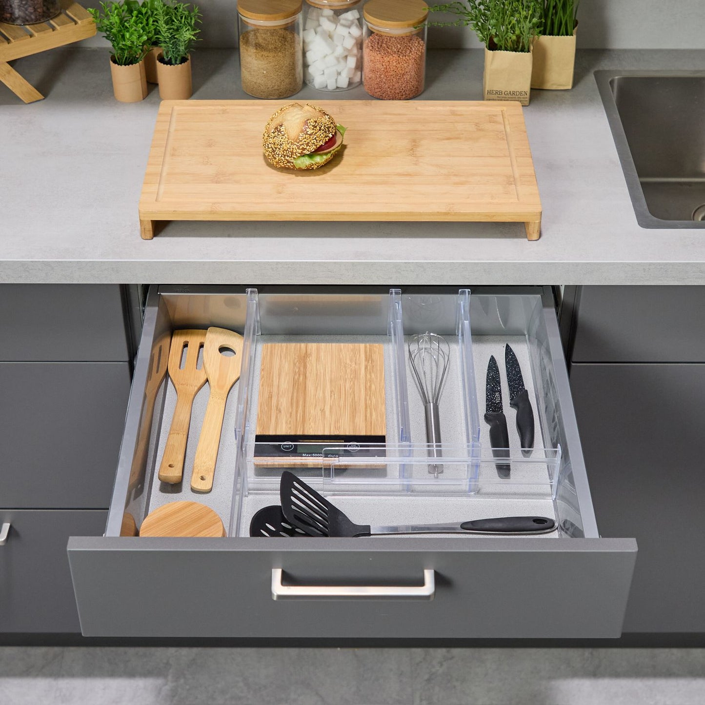 Set of 4 drawer dividers