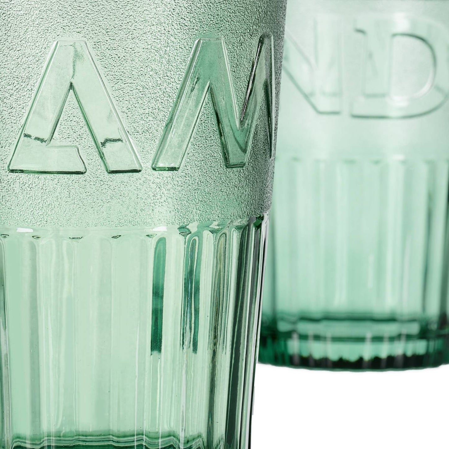 Set of 4 drinking glasses with handles