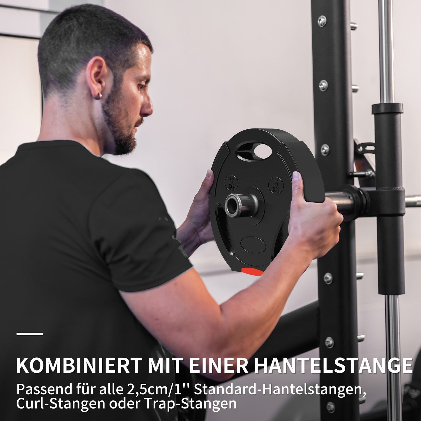 Dumbbell Weight Set, 2 x 2.5kg/5kg, 2.5cm Bar compatible