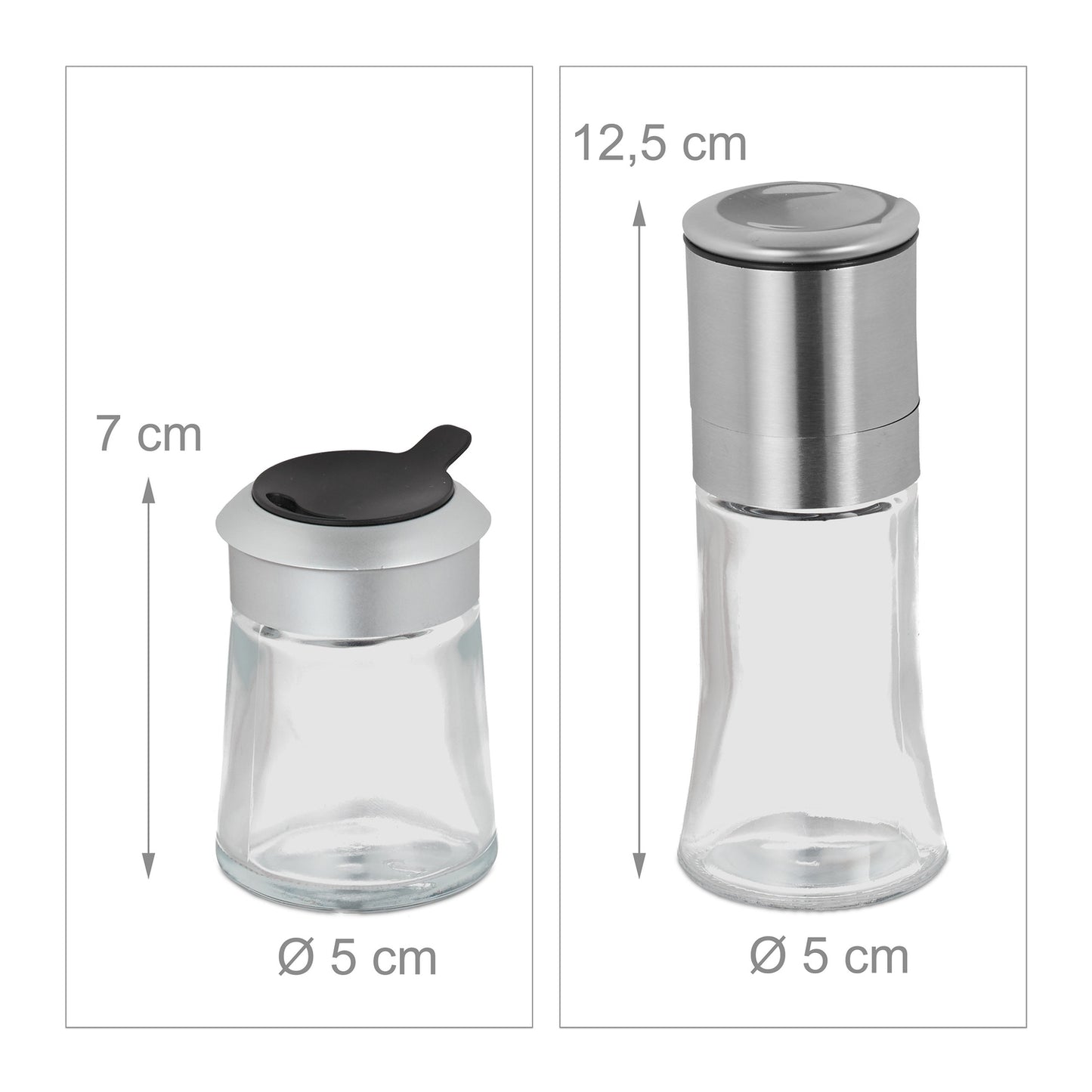 Set of 4 of Spice Shakers & Mills