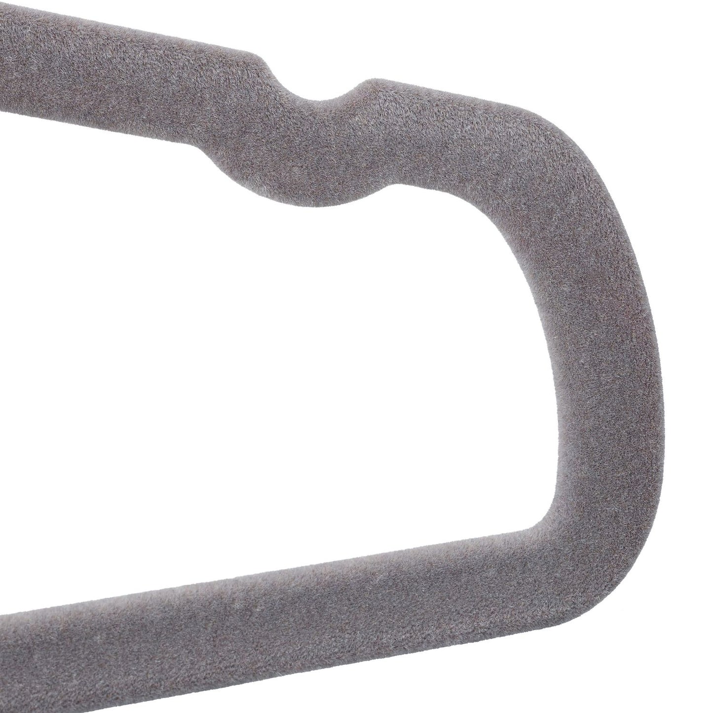 Set of 50 flocked coat hangers