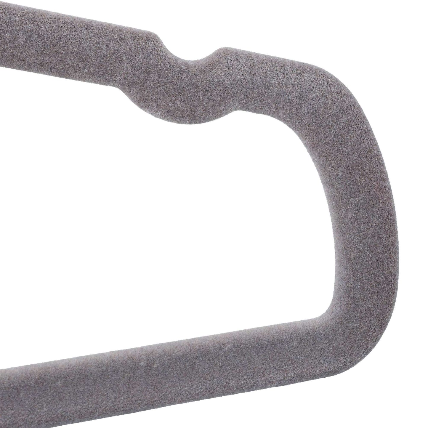 Set of 50 flocked coat hangers
