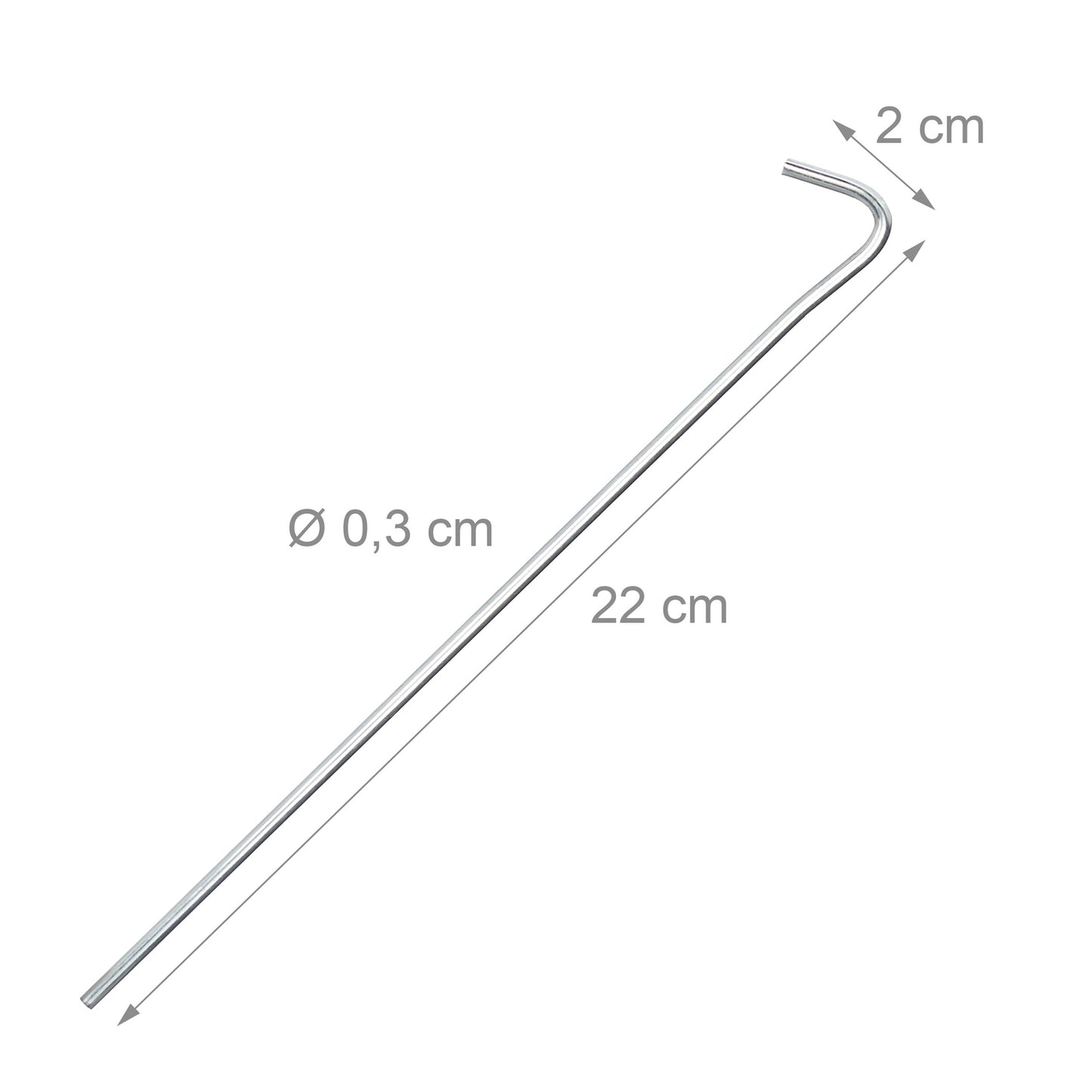 Set of 50 tent pegs
