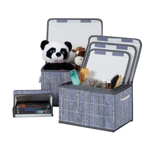 Set of 5 storage baskets