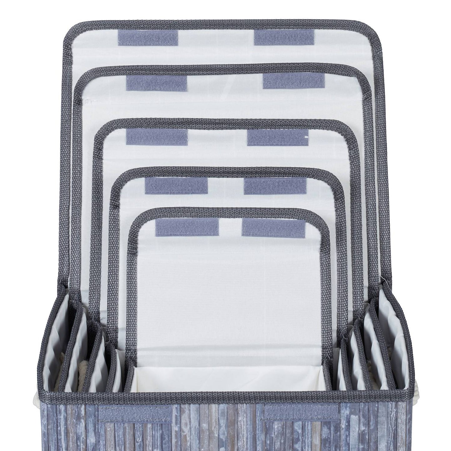 Set of 5 storage baskets