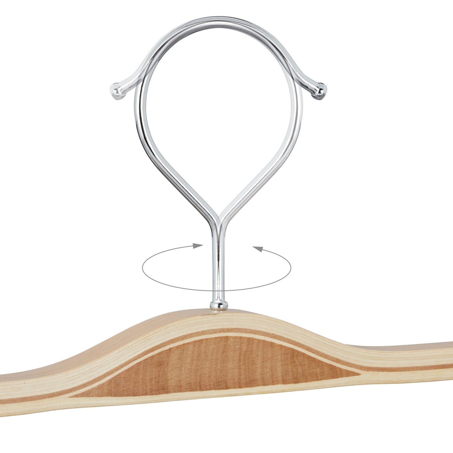 Set of 5 Wooden Pants Hangers