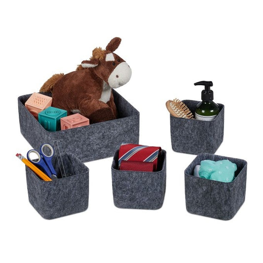 Set of 5 drawer dividers