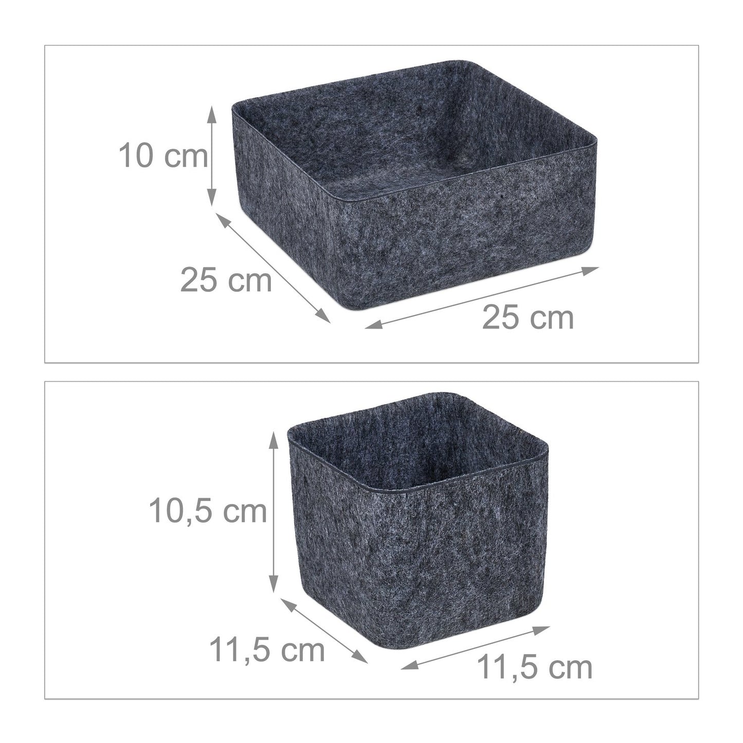 Set of 5 drawer dividers