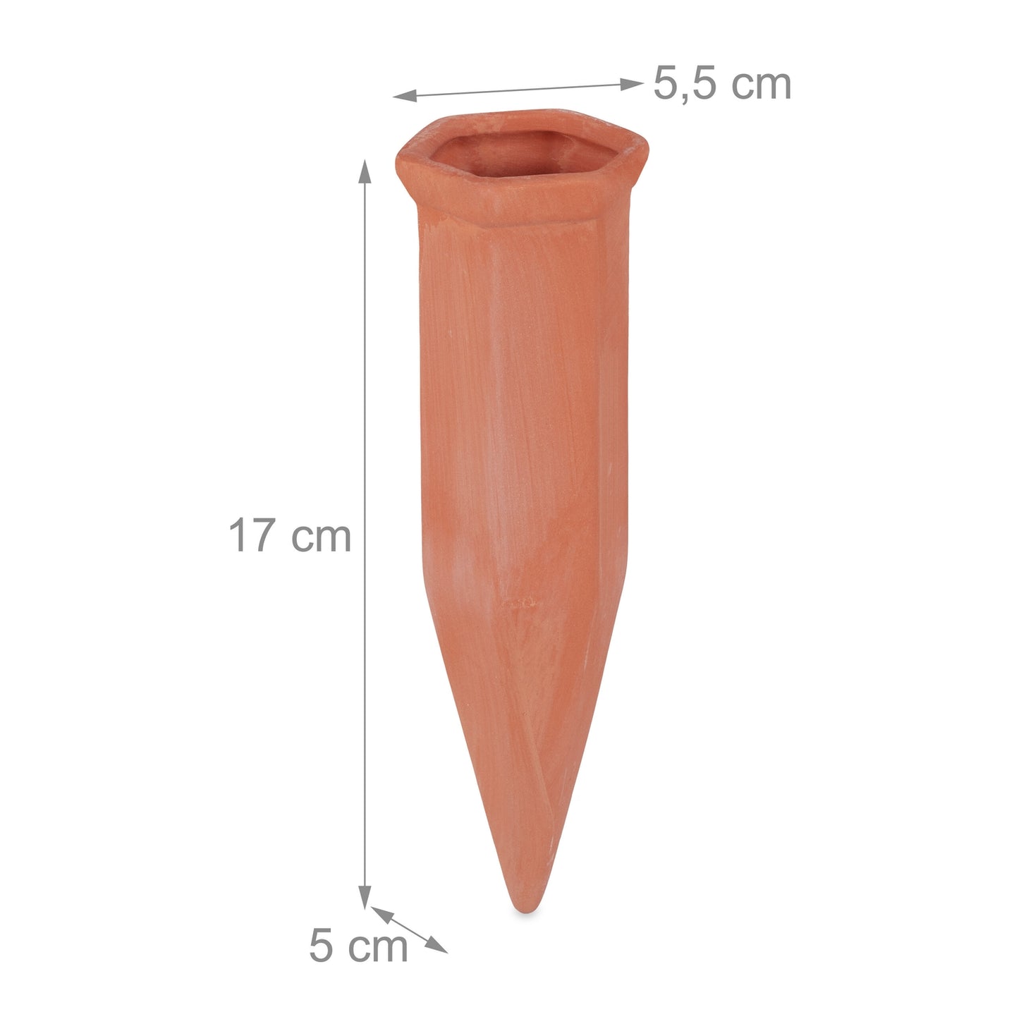 Set of 6 Clay Watering Spikes
