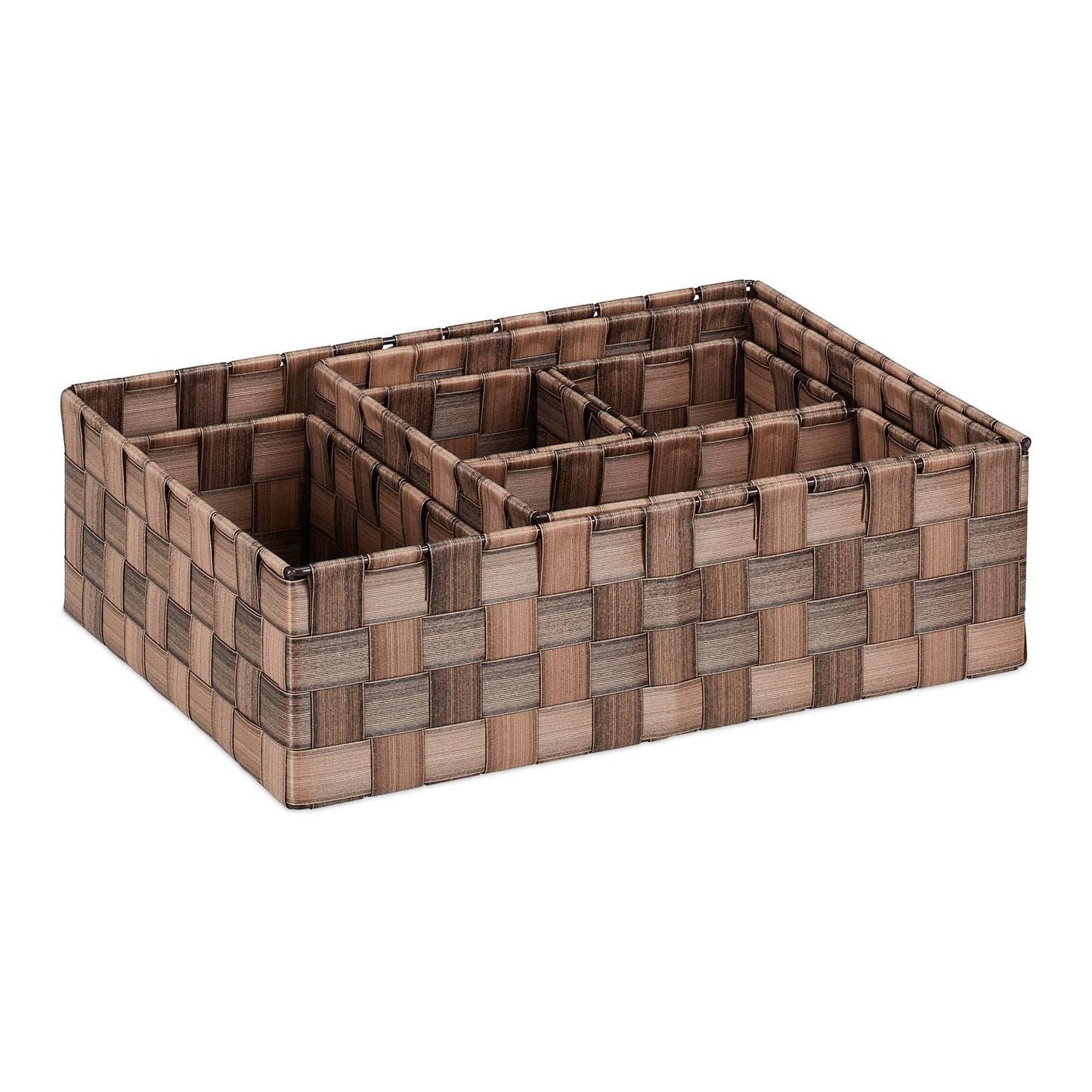 Set of 6 Plastic Storage Baskets