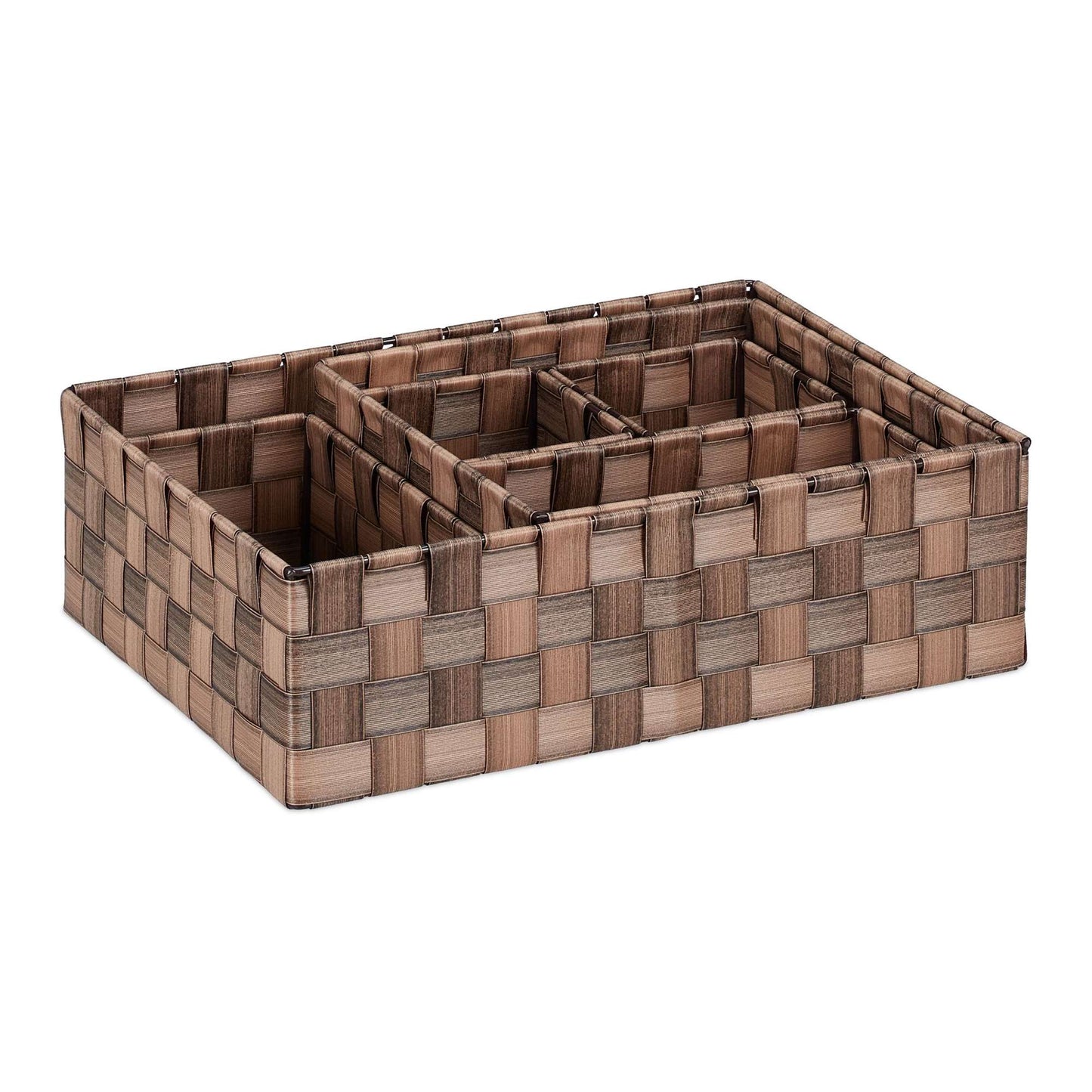 Set of 6 Plastic Storage Baskets