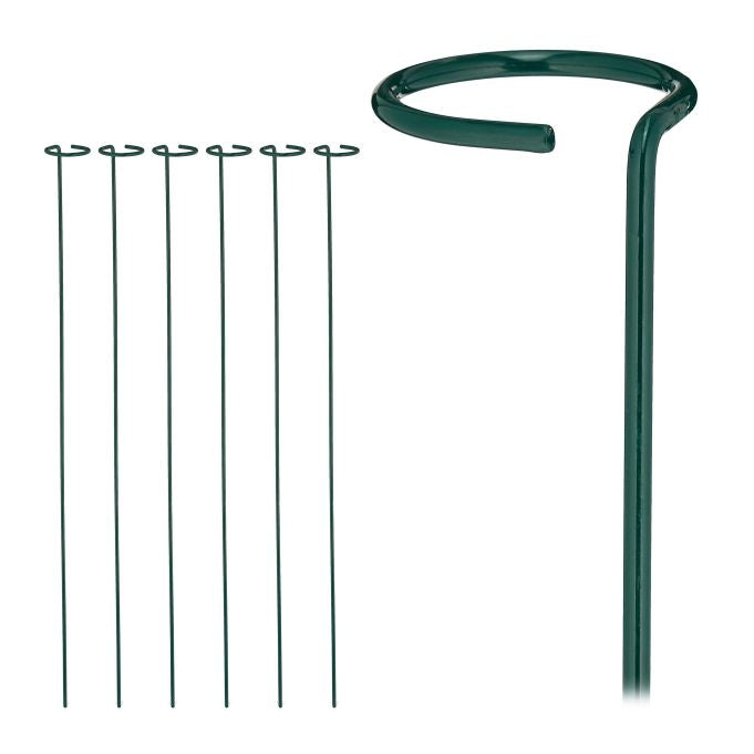 Set of 6 dark green plant support