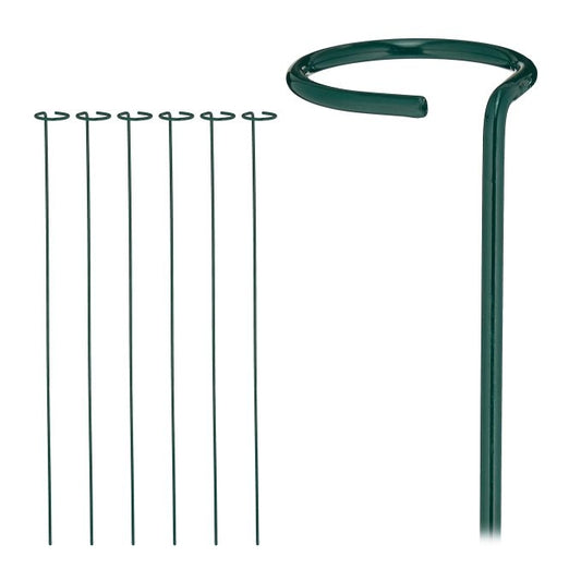 Set of 6 dark green plant support