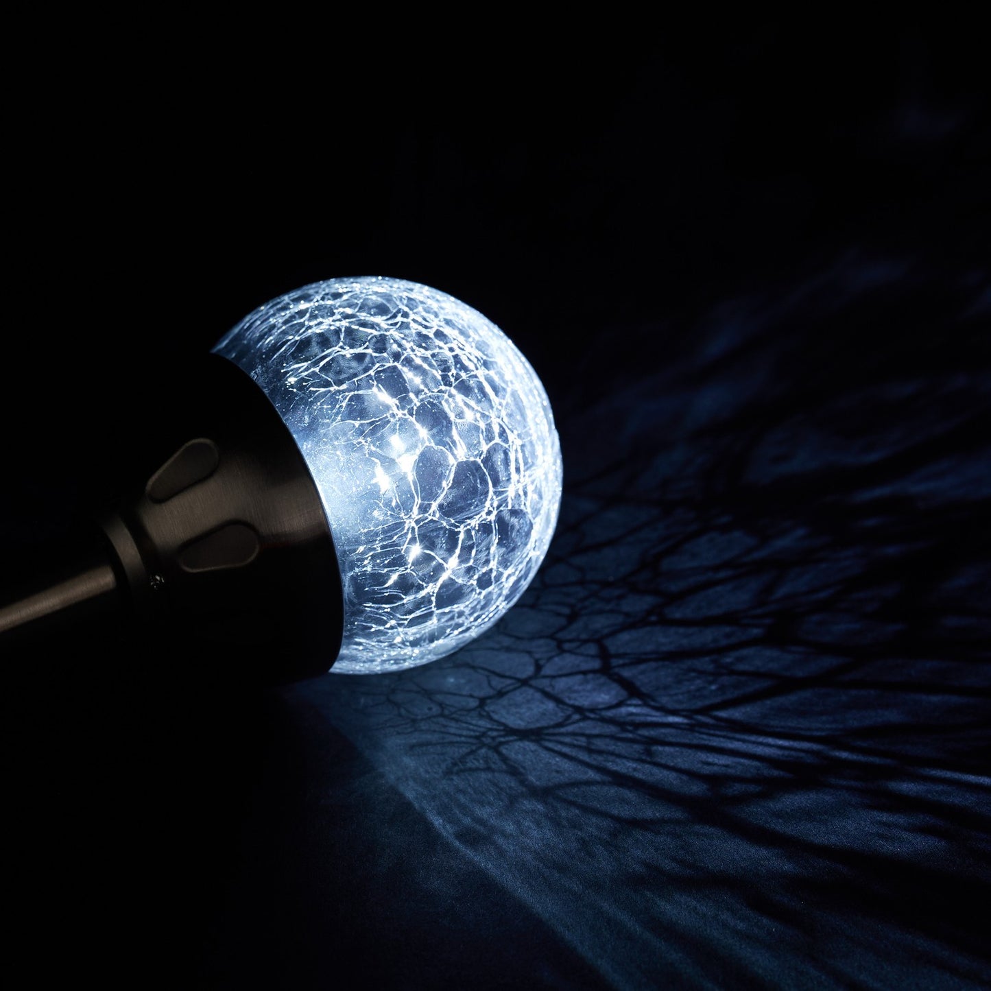 Set of 6 round solar lamps