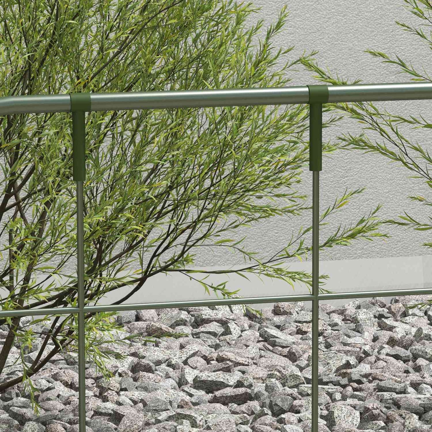 Steel Plant Trellises Set, Weather Resistant & Sturdy, Green