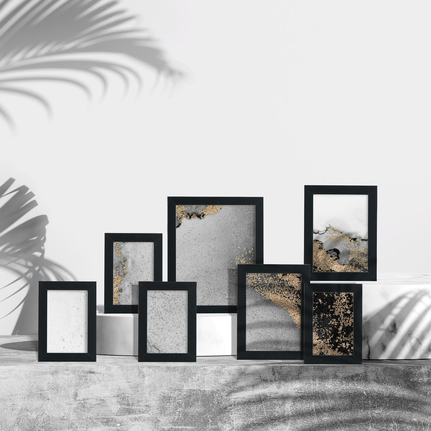 Set of 7 picture frames