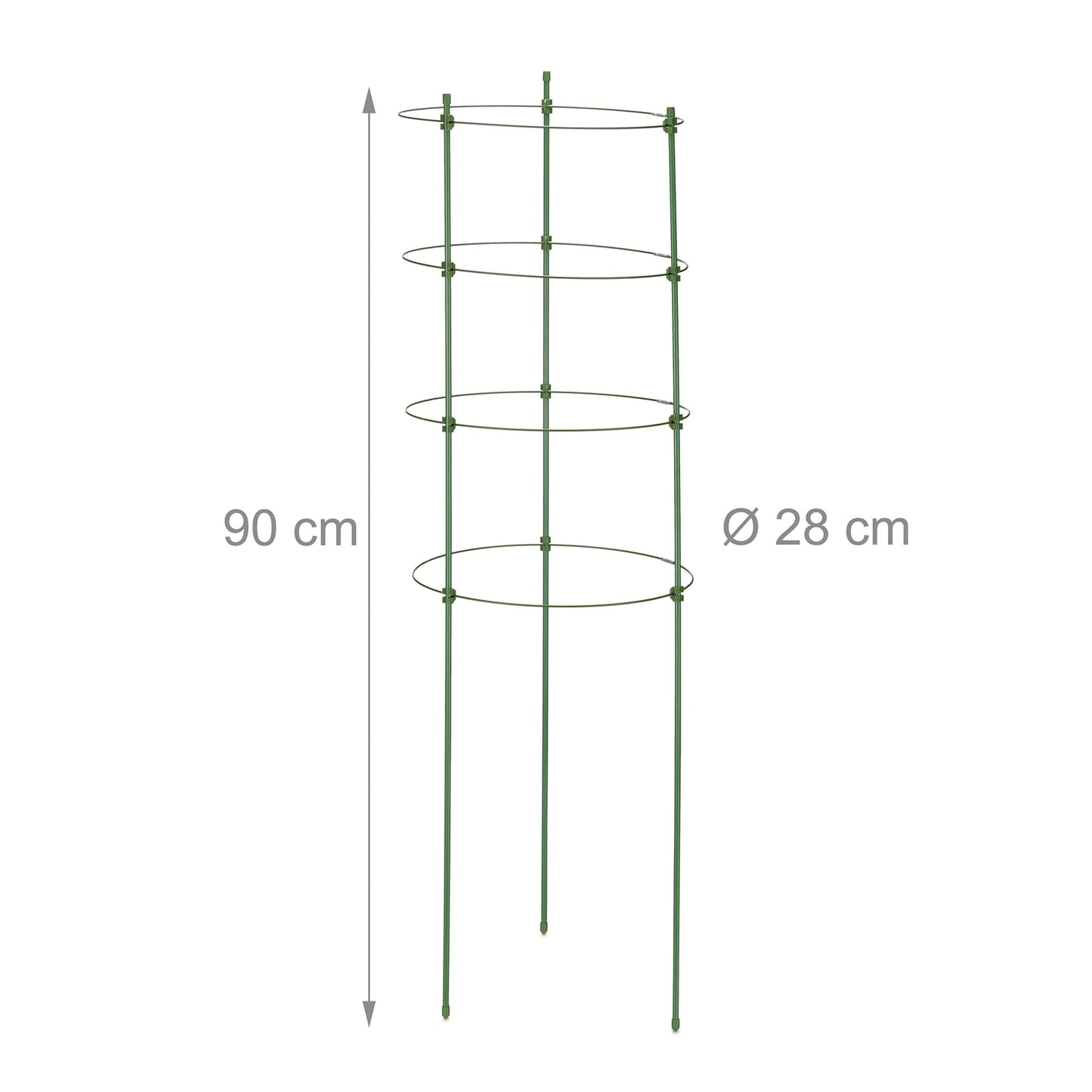 Set of 8 Plant Supports 90 cm