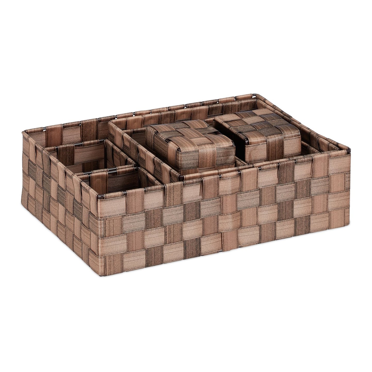 Set of 8 Plastic Storage Baskets