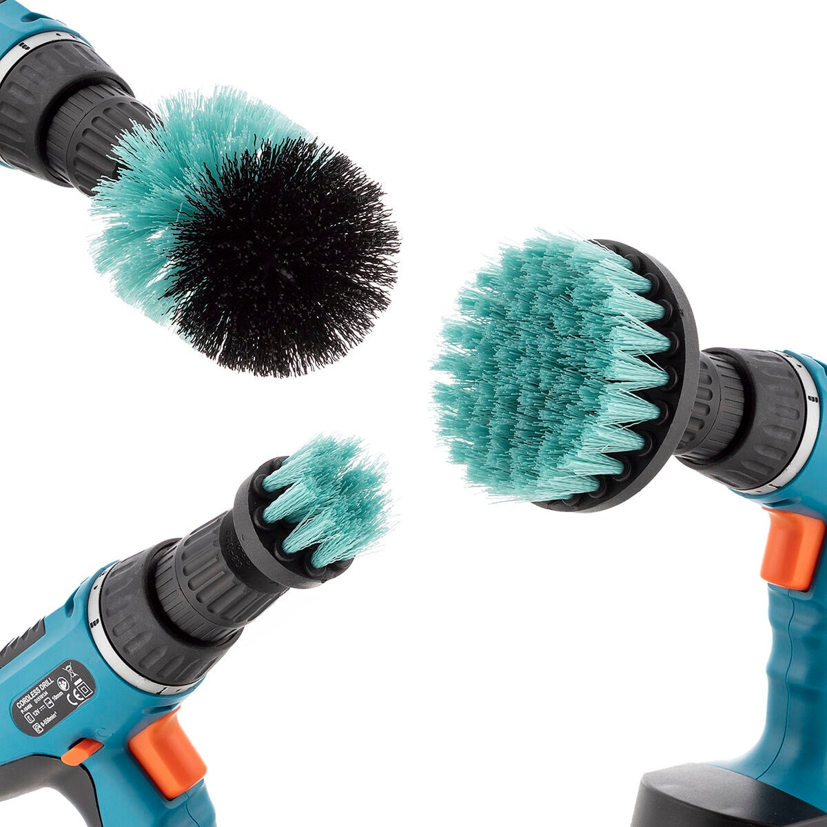 Set of Cleaning Brushes for Drill Cyclean InnovaGoods 3 Pieces