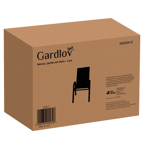 Set of garden chairs - 4 pcs. Gardlov 25415